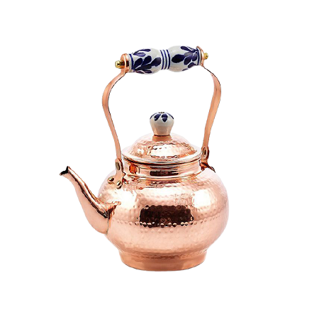 Customized Shape Tea Kettle Pure Copper Hotel And Restaurant Tea Kettle With Handle At Best Price In India