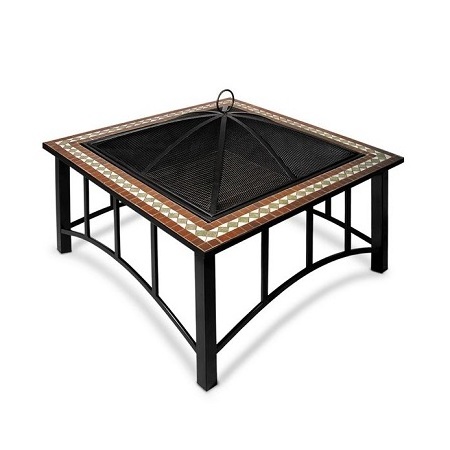 Handmade Square Shape Pure Iron Indoor And Outdoor Fire Pit Trending Design BBQ Heavy Duty Garden Fire Pit