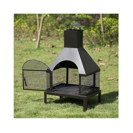 Attractive Design Barbeque Wood Burning Black Color Pure Iron Outdoor Fire Pit At Competitive Price