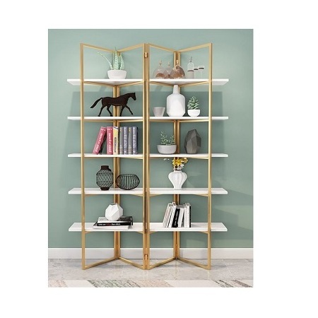 Trending design metal frame shelves 5 tier customized shape and size metal storage rack at best price in India