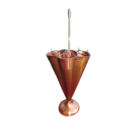 Exclusive Quality Good Design Gold Color Customized Size Pure Brass Umbrella Stand From Manufacturer In India