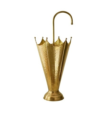 Exclusive Quality Good Design Gold Color Customized Size Pure Brass Umbrella Stand From Manufacturer In India