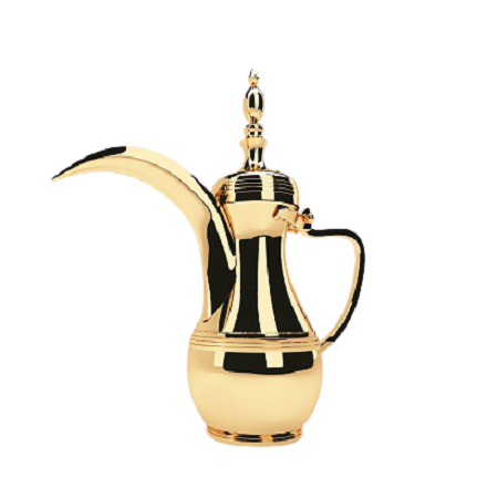 Wholesale Arabic Tea and Coffee Pot Premium Quality Customized Shape and Size Gold Brass Dallah Pot