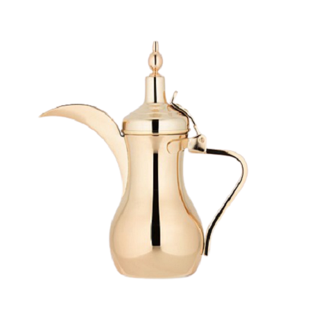 Wholesale Arabic Tea and Coffee Pot Premium Quality Customized Shape and Size Gold Brass Dallah Pot