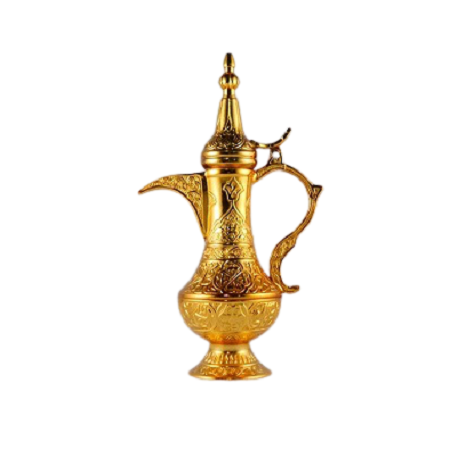 Wholesale Arabic Tea and Coffee Pot Premium Quality Customized Shape and Size Gold Brass Dallah Pot