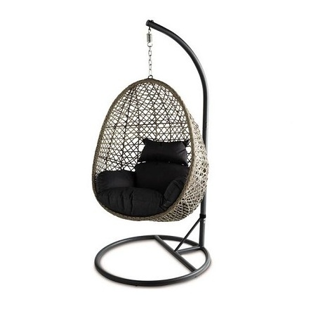 Best Quality Black Color Wrought Iron Swings Customized Shape and Size Hanging Chair At Attractive Price