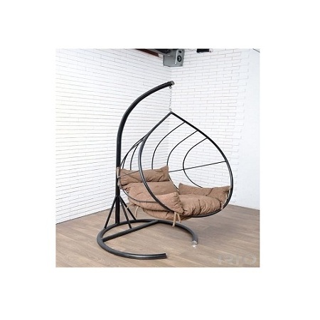 Greatest Quality Large Size Pure Iron Garden Swing Attractive Design Black Color Solid Iron Swing For Sale