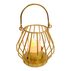 Finest Quality Gold Color Pure Iron Candle Votive Holders Admirable Design Hanging Tea Light For Wedding Decor