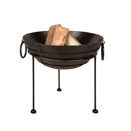 Attractive Design Pure Iron Fire Pit With Stand Finest Quality Outdoor Indoor Fire Pit For Home And Garden Use