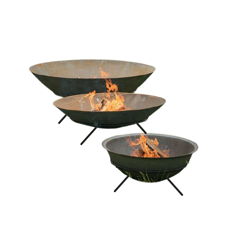 Fantastic Design Round Deep Iron Kadhai Fire Pit Top Quality Large Size Black Color Pure Iron Fire Pit