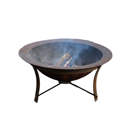 Cast Iron Barbecue BBQ Wrought Iron fire Bowl/Pit With Tripod Heavy Duty Stand and Grill for Home And Garden Use