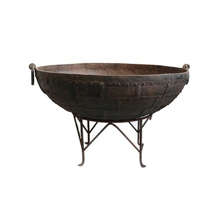 Attractive Design Pure Iron Bonfire Pit With Highest Quality Iron Wood Burning Fire Pit With Stand For Sale