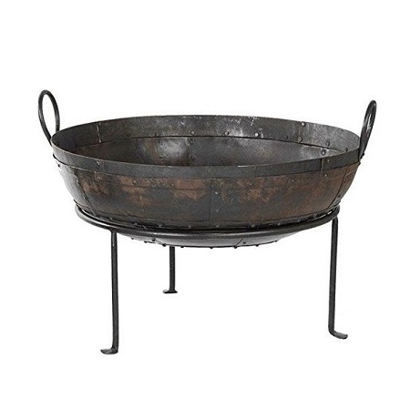 Attractive Design Pure Iron Fire Pit With Stand Finest Quality Outdoor Indoor Fire Pit For Home And Garden Use