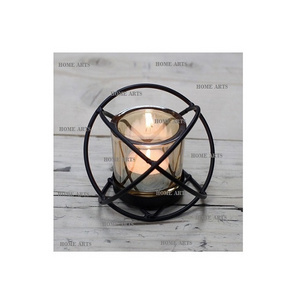 Pure Iron And Glass Candle Votives Deluxe Quality Round Wrought Iron Candle Votive Holder At Lowest Price