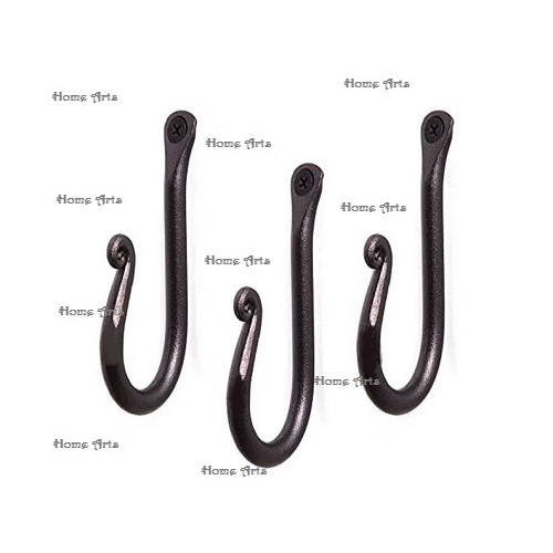 Set Of 3 Wall Hanging Iron Hook Handmade Customized Shape Hook For Coats Bags Hats Towels Hanging Hooks