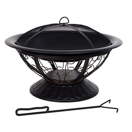 Handmade Square Shape Pure Iron Indoor And Outdoor Fire Pit Trending Design BBQ Heavy Duty Garden Fire Pit