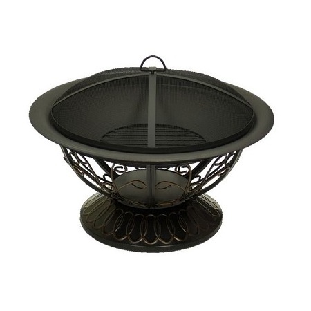 Attractive Design Barbeque Wood Burning Black Color Pure Iron Outdoor Fire Pit At Competitive Price