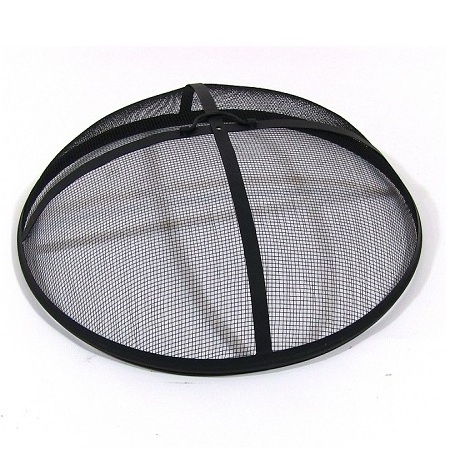 Heavy-Duty Iron Backyard Mesh Lid Outdoor Round Shape Fire Pit Spark Screen Cover For Wholesale Supplier