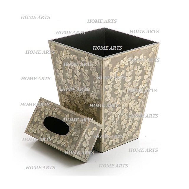 MOP Work Square Shape Dust Bin Best Quality Customized Size Waste Bin With Tissue Box At Acceptable Price