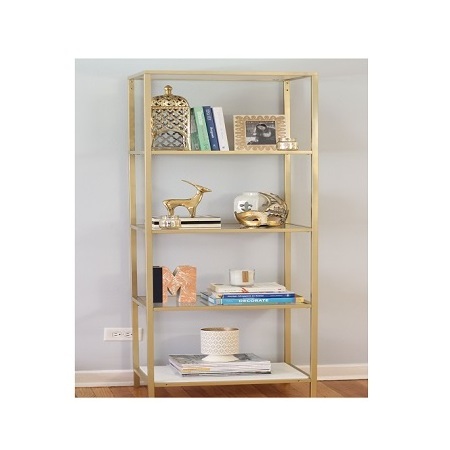 Trending design metal frame shelves 5 tier customized shape and size metal storage rack at best price in India