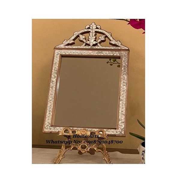 Marvelous design wall hanging mirror frame outdoor and indoor wood and mother of pearl mirror frame for sale