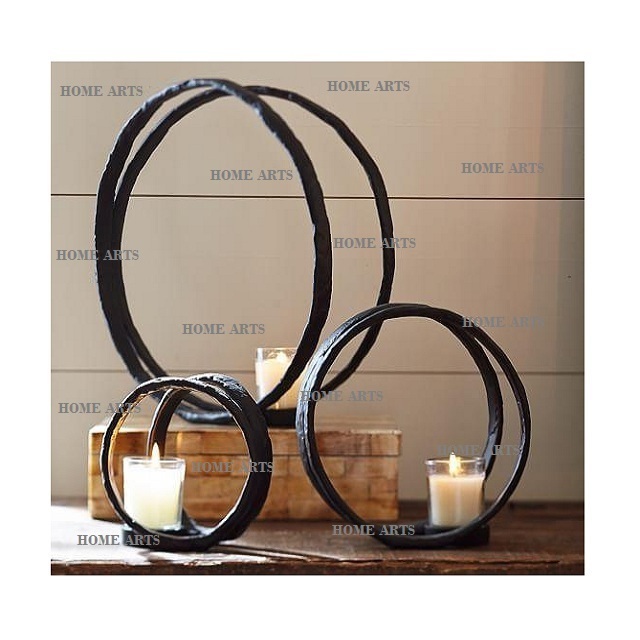 Pure Iron And Glass Candle Votives Deluxe Quality Round Wrought Iron Candle Votive Holder At Lowest Price