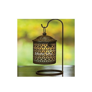 Admirable Design Black Color Lantern Iron And Glass Hanging Decorative Lantern For Hotel And Restaurant Use