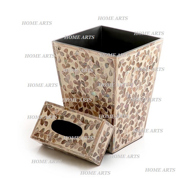 MOP Work Square Shape Dust Bin Best Quality Customized Size Waste Bin With Tissue Box At Acceptable Price