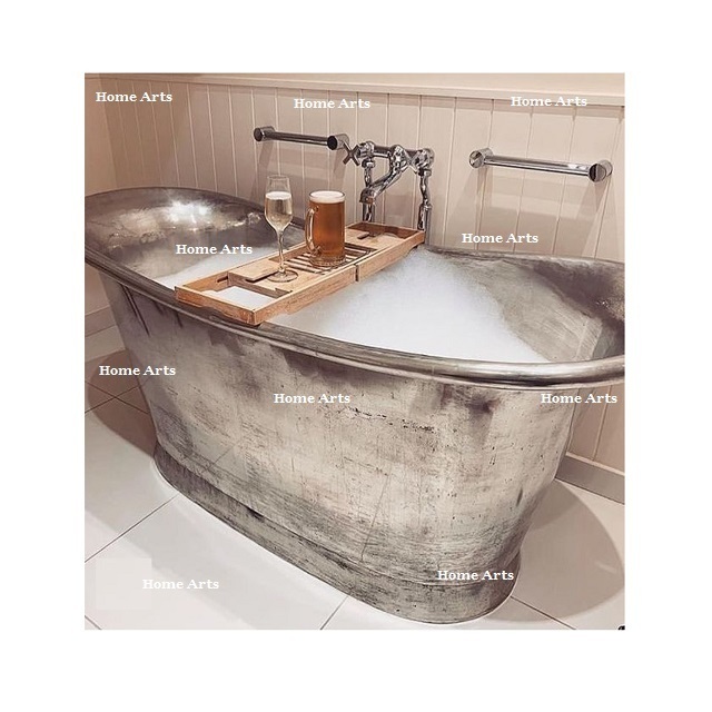 Aluminium Freestanding Soaking Bath Tub Finest Quality Customized Size Silver Color Bath Tub