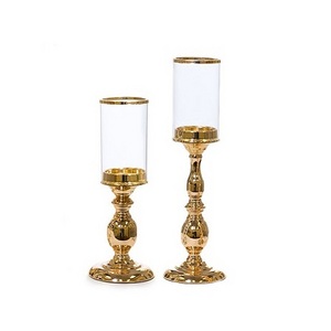 Trending Design Large Size Gold Color Candle Stand Prime Quality Round Candle Stand From Best Exporter In India