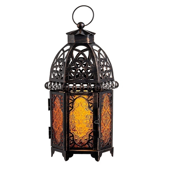 Set Of 3 Highest Quality Pure Iron Lantern Fantastic Design Customized Size Iron And Glass Lantern In Bulk