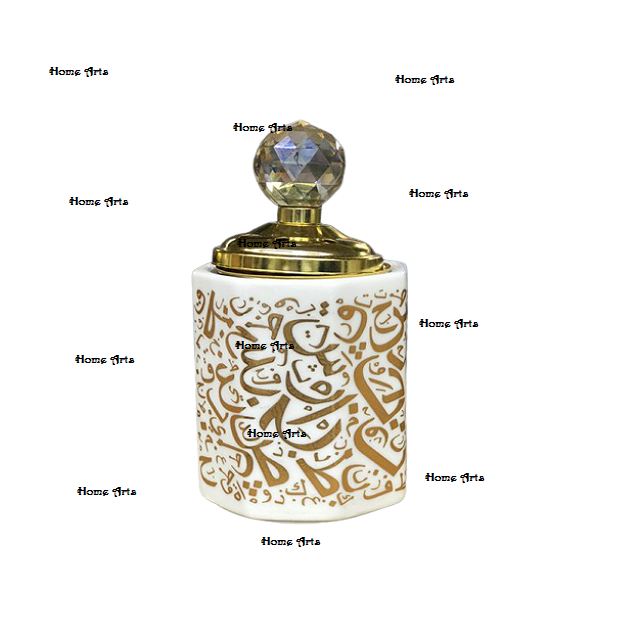 Arabic Round Shape Incense And Bakhoor Burner Premium Quality Solid Iron Oud/Bakhoor Burner With Metal Lid