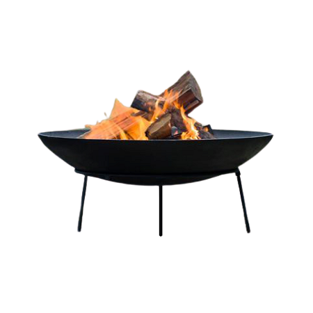 Cast Iron Barbecue BBQ Wrought Iron fire Bowl/Pit With Tripod Heavy Duty Stand and Grill for Home And Garden Use