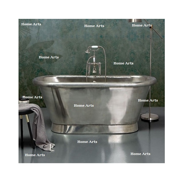 Aluminium Freestanding Soaking Bath Tub Finest Quality Customized Size Silver Color Bath Tub