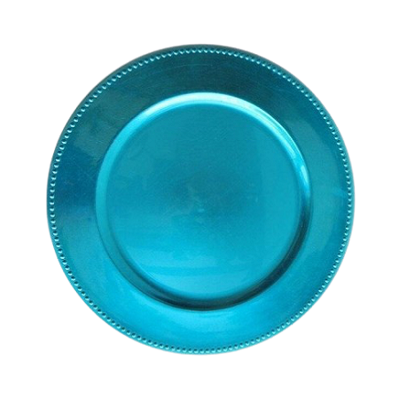 Antique Design Blue Color Iron Under Plate Premium Quality Round Shape Food Serving Charger Plate From India