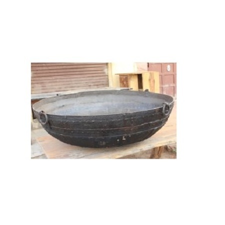 Fantastic Design Round Deep Iron Kadhai Fire Pit Top Quality Large Size Black Color Pure Iron Fire Pit