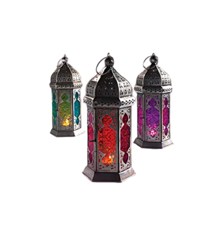 Set Of 3 Highest Quality Pure Iron Lantern Fantastic Design Customized Size Iron And Glass Lantern In Bulk