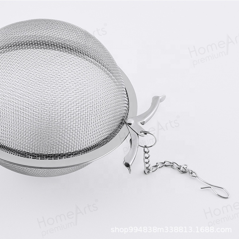 Hot selling food grade Tea Accessories round ball shape metal mesh stainless steel Wholesale tea infuser fine strainer