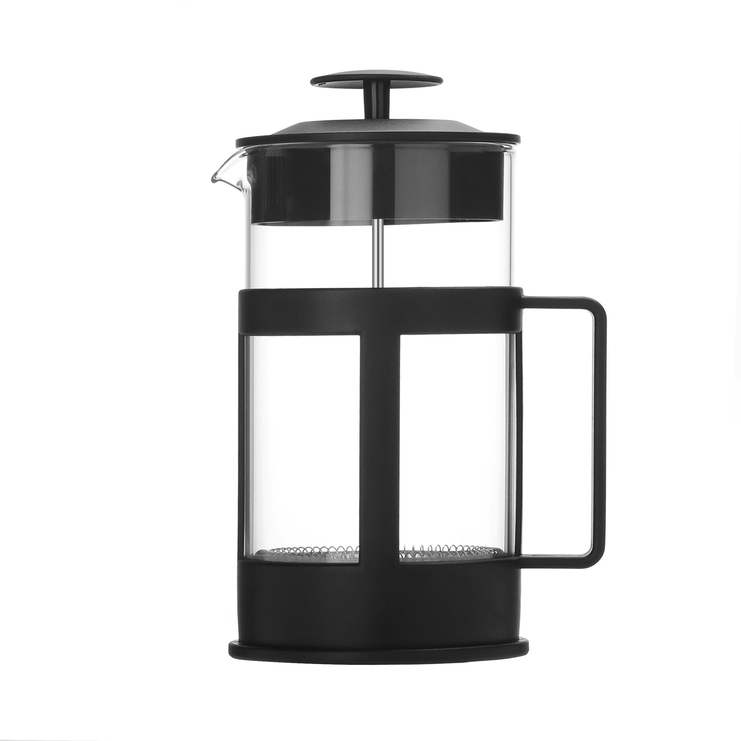 New Arrival Portable Travel French Press Coffee Maker Glass French Press With BPA Free Plastic Frame