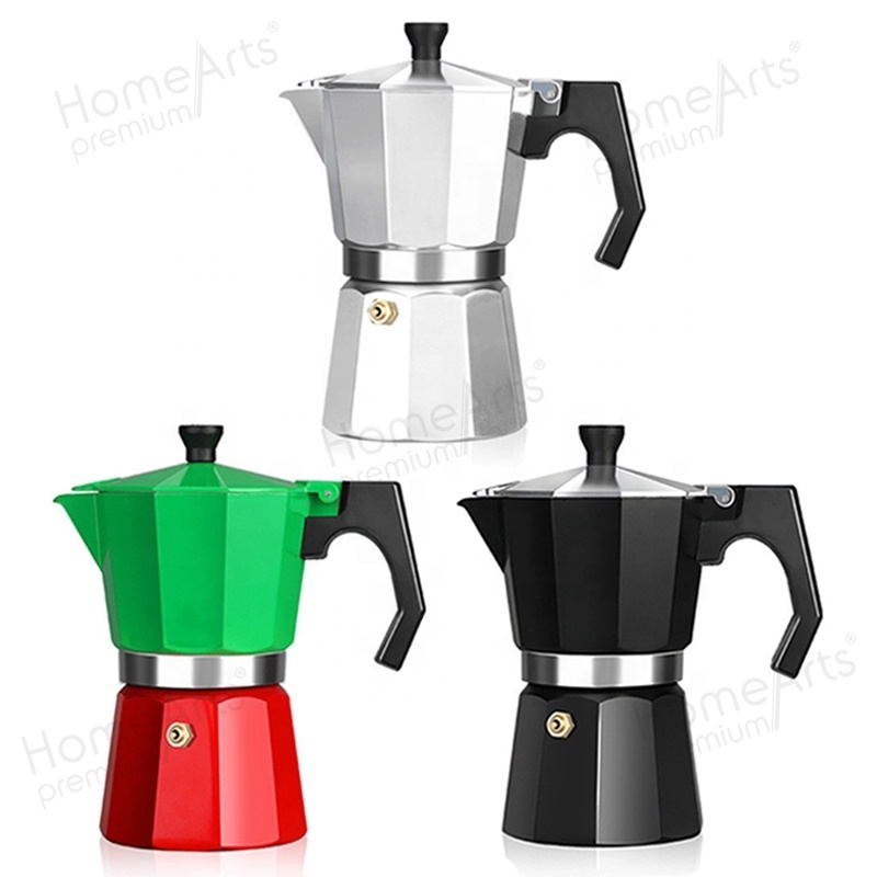 Branded Bialrtti Aluminum Custom Mocha Pot Cafetera Coffee Maker Moka Pot