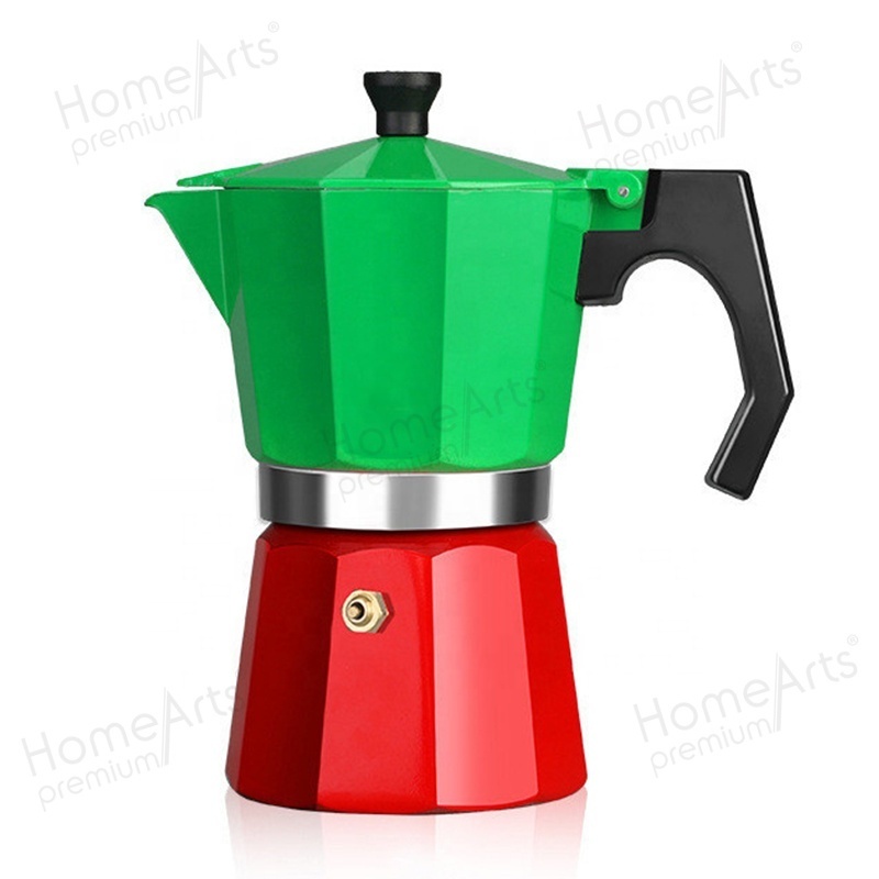 Kitchen ODM Bialetti Aluminum Portable Stove Sets Cafetera Coffee Maker Moka Pot