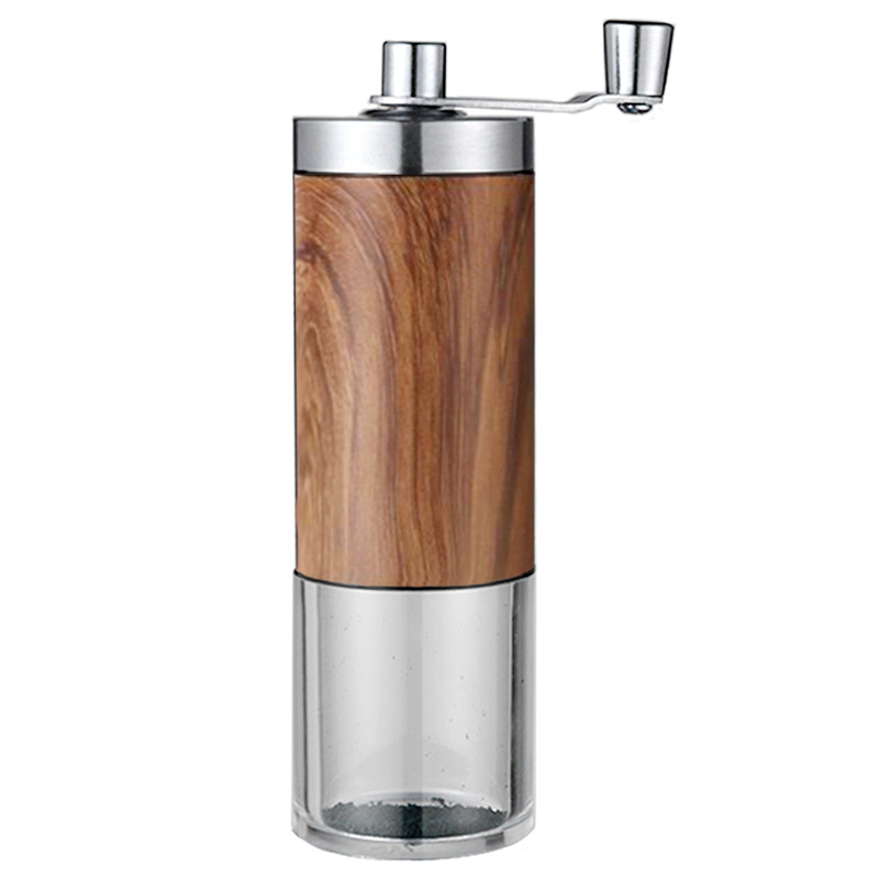 Manual Adjustment Coffee Bean Mill Stainless Steel Ceramic Burs Plastic Hand Crank Portable Espresso Coffee Grinder