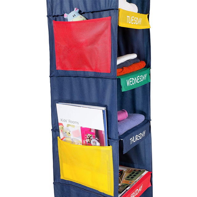 Daily Activity Kids Hanging Closet Organizer for Your Children Cloth and Shoes