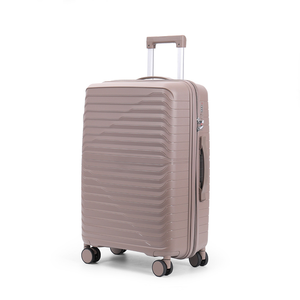 new patternTrolley Bags Hot Selling 14 20 24 28 30 Inch Valise Carry On Suitcase Case PP Luggage Sets