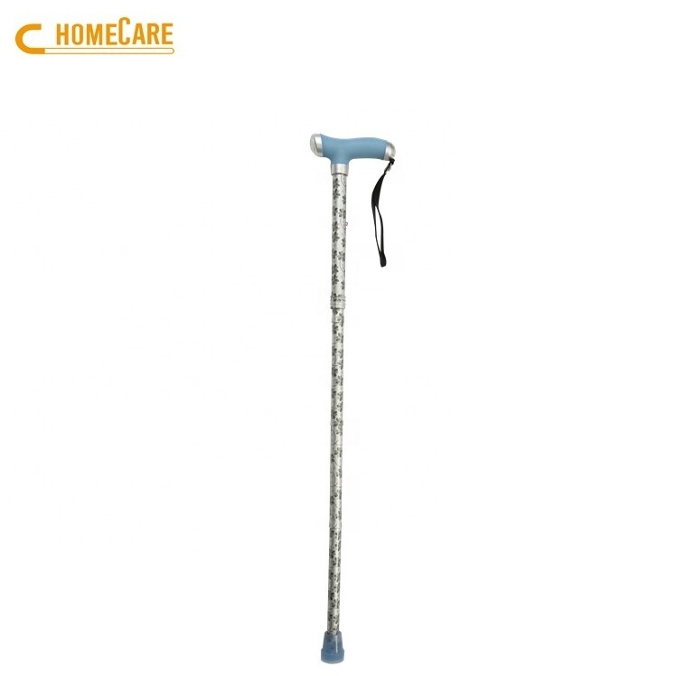 OEM aluminum shaft luminous canes foldable walking stick