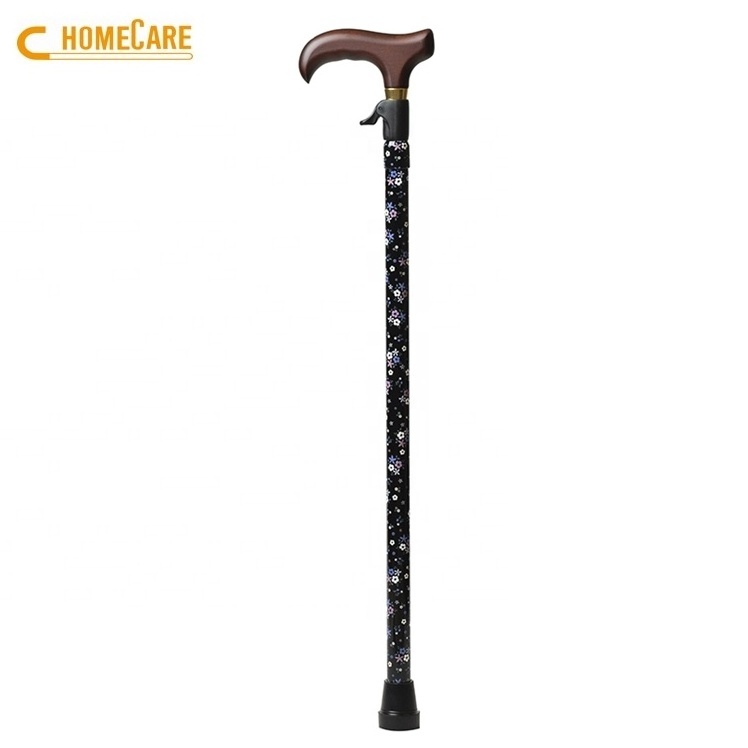 Aluminum alloy hiking trekking walking stick for the disabled