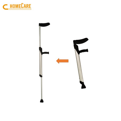 Aluminium single-hand underarm foldable walking cane crutch