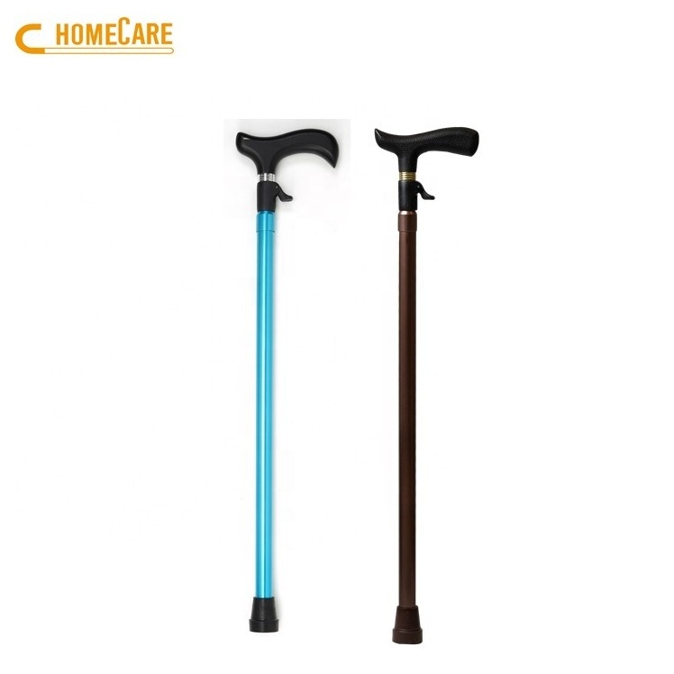 Heavy duty aluminum alloy push-button walking cane stick