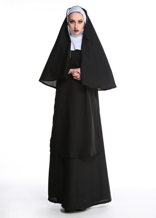 Medieval Jesus Christ Halloween Party Minister Priest Nun cosplay costume