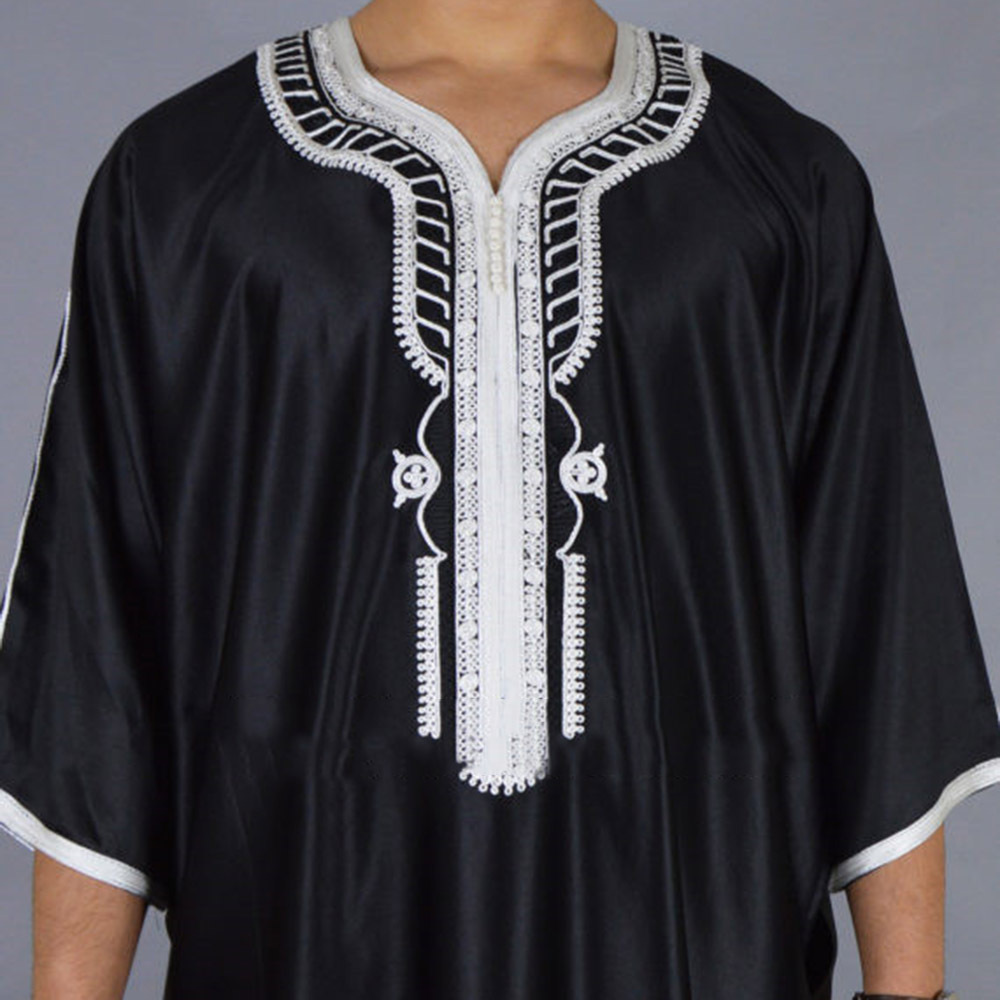 Wholesale Muslim Thobe Islamic Abaya Clothing For Men Long Kaftan Abaya Men